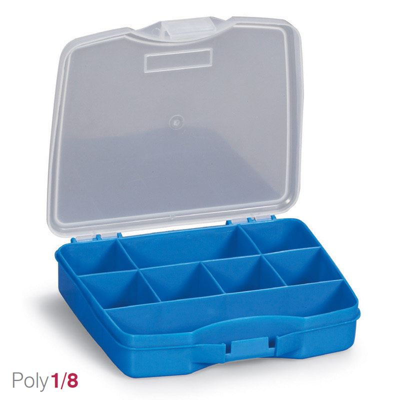 TOOLS :: TOOL BOXES :: Compartment/Tool Boxes/Storage Bins :: Terry Poly1/8  - Snuffbox 16.5 x 14 x 3.5cm (Blue) - Slamkas Store