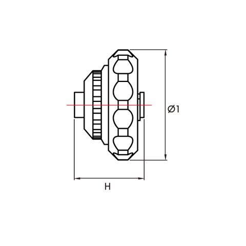 KING TONY Καστάνια Χούφτας για Μύτες 1/4" (2745)