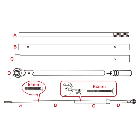 Δυναμόκλειδο 500~2500 Nm καστάνια 1