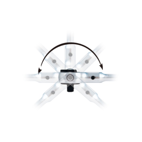 Μανέλα καστάνια 1/2 περιστρεφόμενη κεφαλή