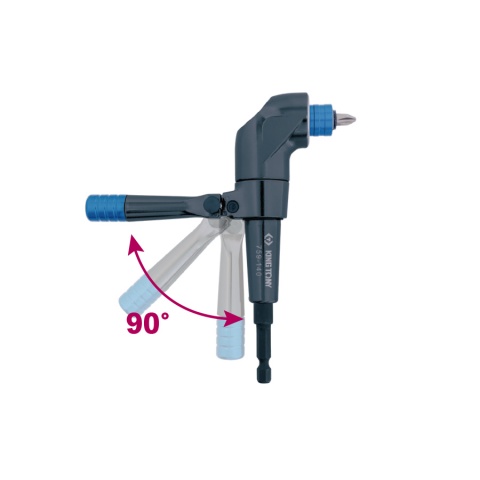 Τσοκ δραπανοκατσάβιδου γωνιακό για μύτες(εξάγωνο1/4)