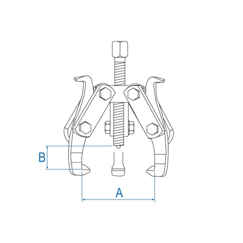 Εξωλκέας τρίποδος 150mm-150mm