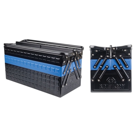 Εργαλειοθήκημεταλλική 5 θέσεων μαύρο μπλε 470x220x261