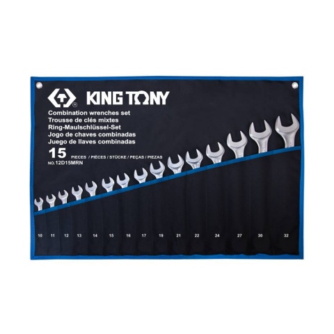 KING TONY 15 PC. Combination Wrench Set (12D15MRN)