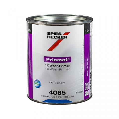 SPIES HECKER Priomat 1K Wash Primer 4085 Light Grey 1.0 lt (SH4085LG-1)
