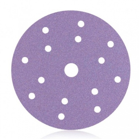 Smirdex 740 Ceramic Line Velour Discs Ø 150mm 15 Holes P180 (Pack of 100 Pieces)