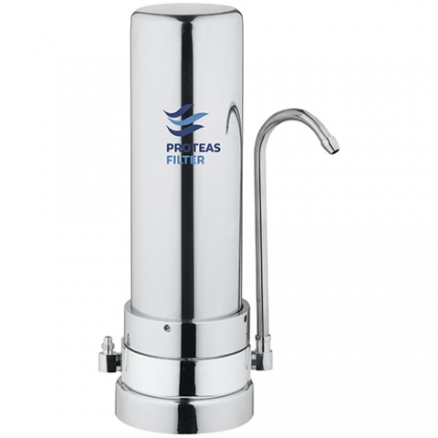 ENERGYWATER Μονή Συσκευή Φίλτρανσης Άνω Πάγκου Μεταλλική Economic