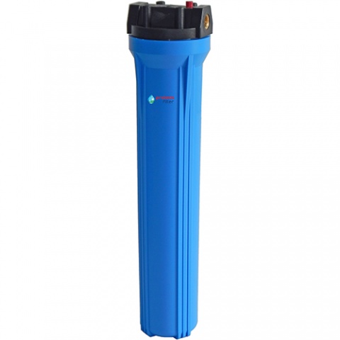 ENERGYWATER Μονή Φιλτροθήκη 2M Μπλε Πλαστική Slim 20″ - 1/2″ με Ορειχάλκινο Σπείρωμα - Σκέτη
