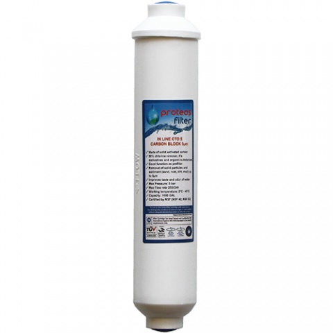 ENERGYWATER In Line Φίλτρο Cto 5μm Proteas - Σπείρωμα