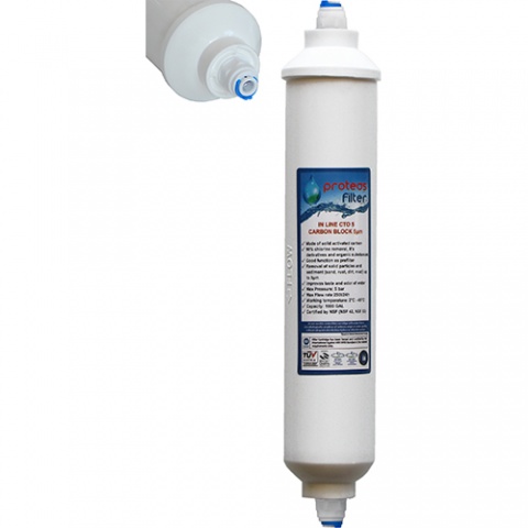 ENERGYWATER In Line Φίλτρο Cto 5μm Proteas - Κούμπωμα