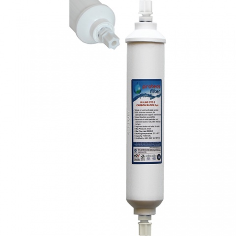 ENERGYWATER In Line Φίλτρο Cto 5μm Proteas - Βιδωτό