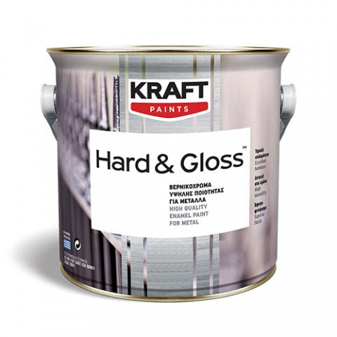 KRAFT HARD & GLOSS Βερνικόχρωμα Υψηλής Ποιότητας για Μέταλλα 375ml (ΜΠΛΕ ΡΟΥΑ)