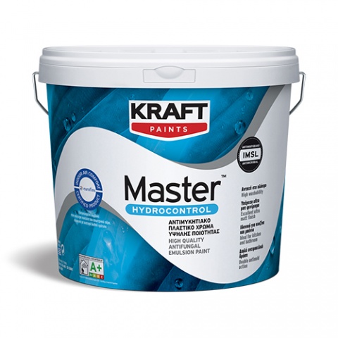 KRAFT MASTER HYDROCONTROL Αντιμυκητιακό Πλαστικό Χρώμα 10.0lt (ΛΕΥΚΟ)