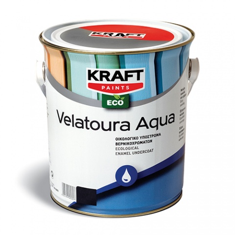 KRAFT VELATOURA AQUA Οικολoγικό Υπόστρωμα Βερνικοχρωμάτων 750ml (ΛΕΥΚΟ)
