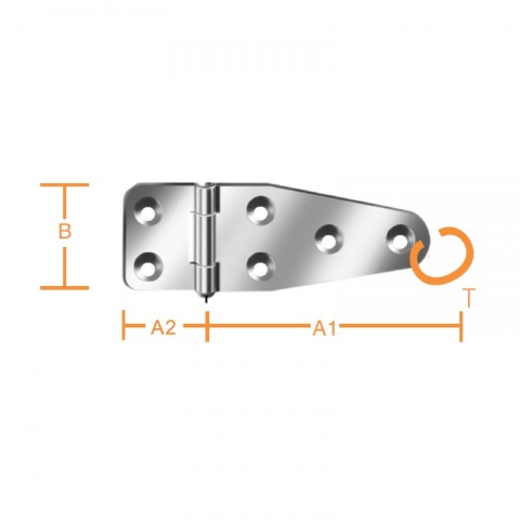Vormann Μεντεσές Ανοξείδωτος 80 x 30 x 37 x 1.5mm