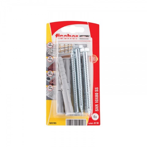 Fischer Frame Holder SXR 10 x 120 SS K with Bolt on Card