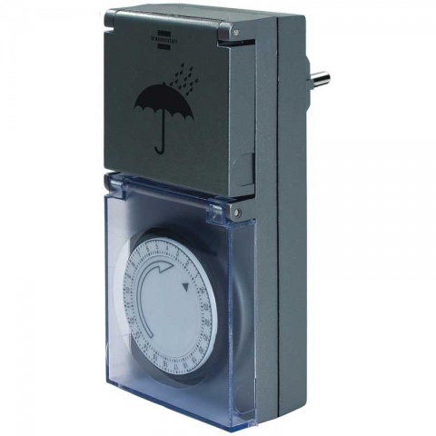 Brennenstuhl MZ 44 D Χρονοδιακόπτης 24ώρου Εξωτερικού Χώρου Αδιάβροχος με Ένδειξη LED 230V 16 Αh (1506450)