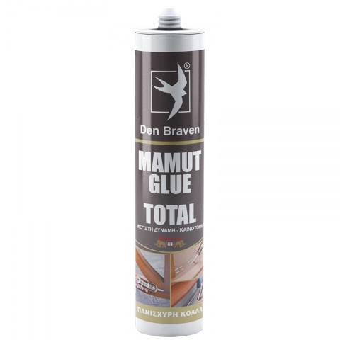 Den Braven Mamut glue Total 290ml Eπαγγελματικό Συγκολλητικό Νέας Τεχνολογίας MS Polymer Mπεζ