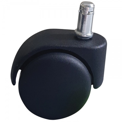 Ρόδα Διπλή με Πίρο Ø 50mm 11 x 22mm Μαύρη