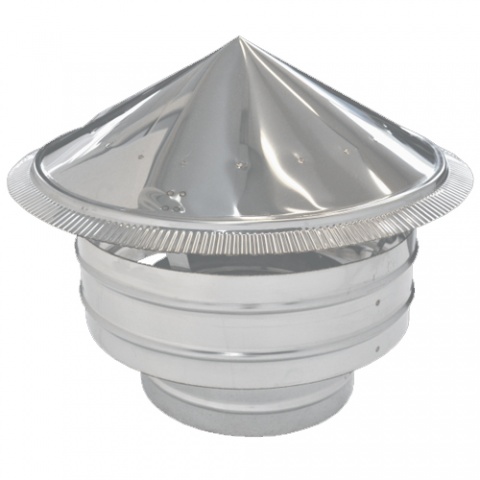 SPIRODUCT Stainless Steel Flue Pipe Windproof Cowl Cap