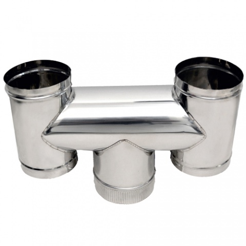 SPIRODUCT Stainless Steel Flue Pipe H Type Cowl Cap