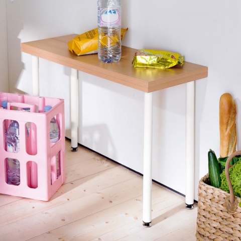 ELEMENT SYSTEM Πόδι Τραπεζιού ES Στρογγυλλό Ø 30mm x 80cm Μαύρο