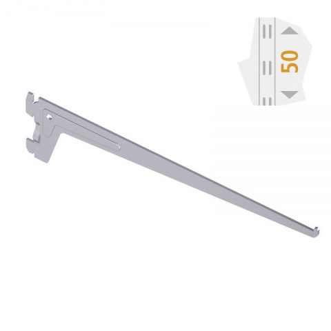 ELEMENT SYSTEM Βραχίονας Ραφιού ΕS Pro 2 Αγκίστρων Λευκός L250mm