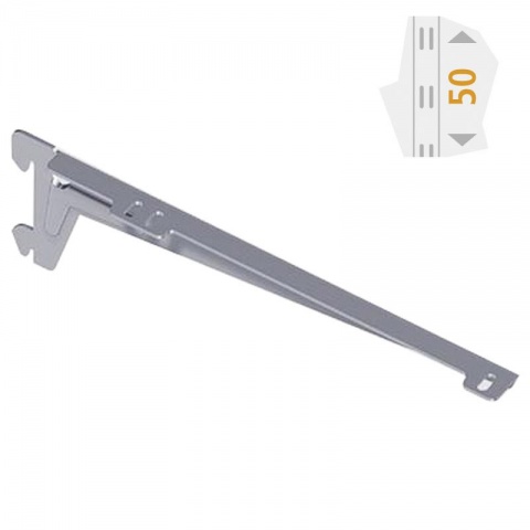 ELEMENT SYSTEM Shelf Arm ES Corner 2 Hooks White L280mm