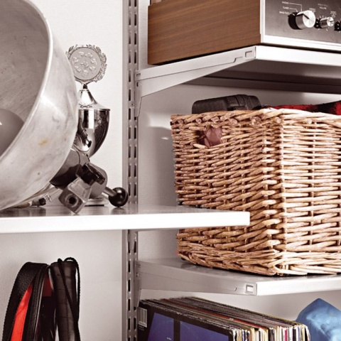 ELEMENT SYSTEM Ράφι Μεταλλικό ES Λευκό L800 x D300mm