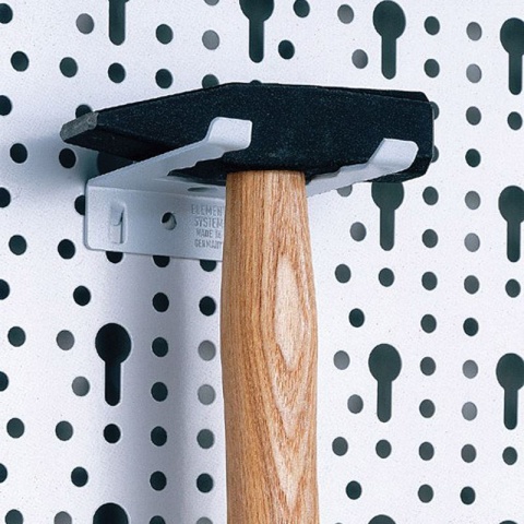 ELEMENT SYSTEM Εξάρτημα Στήριξης Εργαλείων ES Μονό για Πλάτη SL L63 D75 Λευκό 6 ΤΕΜ