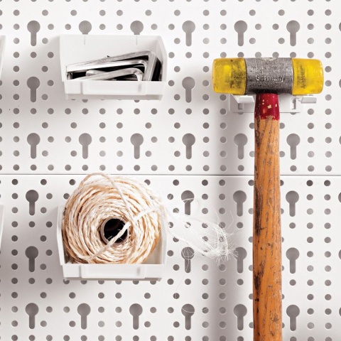 ELEMENT SYSTEM Πλάτη Μεταλλική ES Διάτρητη SL L800 x Η200 Λευκή