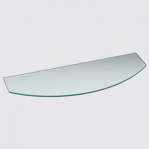 ELEMENT SYSTEM Ράφι Γυάλινο Convex Διάφανο 600 x 100/200 x 6mm