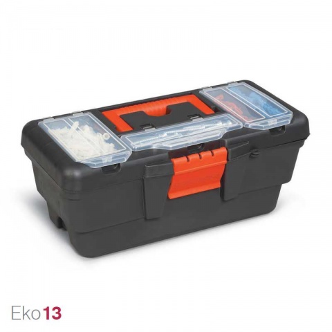 Terry Eko13 - Tool Case with Tray and Organizer in The Lid 32 x 16 x 13cm