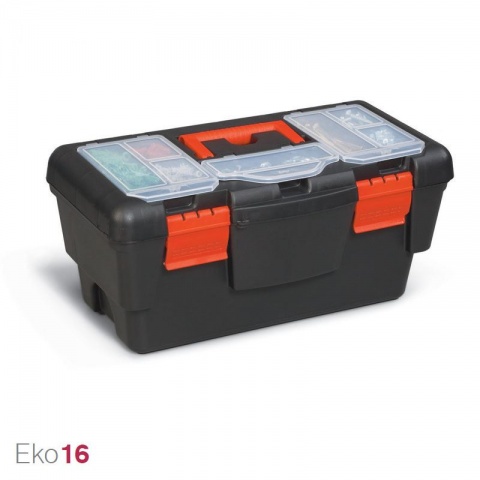 Terry Eko16 - Tool Case with Tray and Organizer in The Lid 40 x 20 x 17.5cm