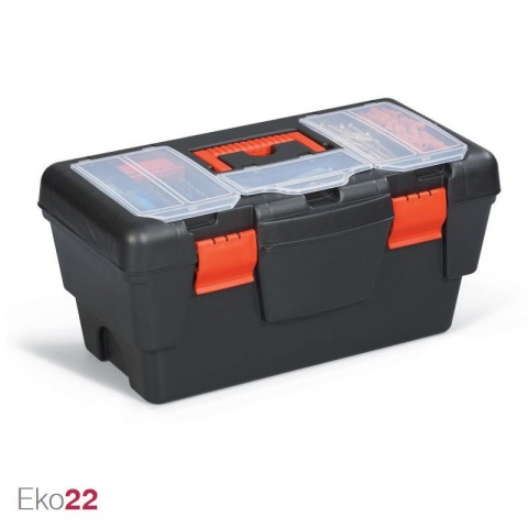 Terry Eko22 - Tool Case with Tray and Organizer in The Lid 55.5 x 29.5 x 26.5cm