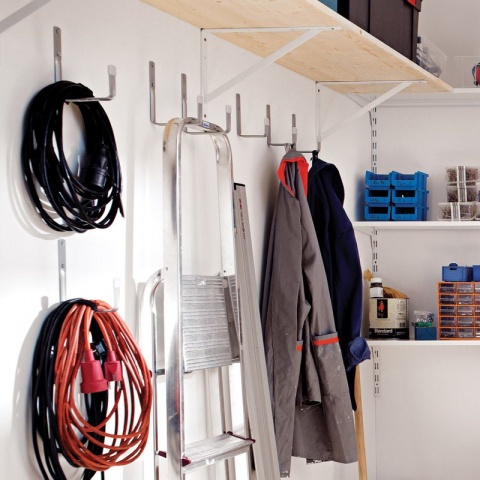 ELEMENT SYSTEM Εξάρτημα Στήριξης Επίτοιχο ES Γενικής Χρήσης Αλουμινίου 80 x 40mm