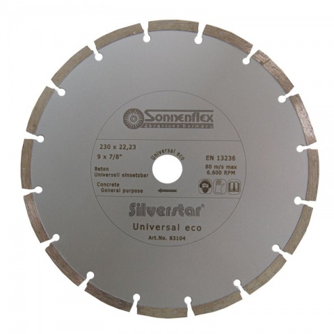 Sonnenflex Silver Star Universal Eco Δίσκος Κοπής Διαμαντιού 230x2.6x22.23/7.5mm