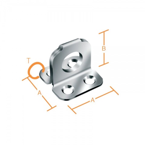 Vormann Θηλειά Λουκέτου Γαλβανιζέ 35 x 35 x 11.5 x 2mm