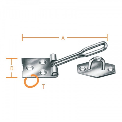 Vormann Safety Window Latch Galvanized 140 x 38 x 1.5mm