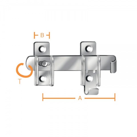 Vormann Μάνταλο Παραθύρου Γαλβανιζέ 120 x 27 x 3mm