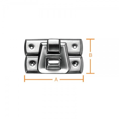 Vormann Μάνταλο Μπαούλου Μπρούτζινο 30 x 19mm 2 ΤΕΜ