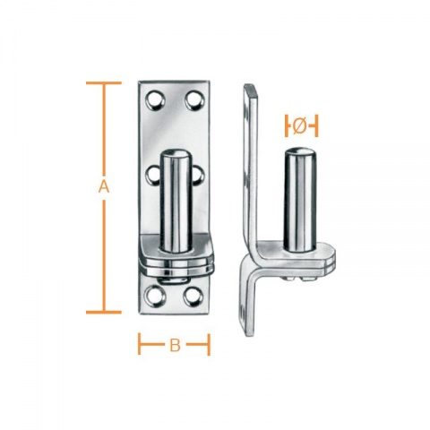 Vormann Hinges Support Pin Galvanized 13 x 99 x 39mm