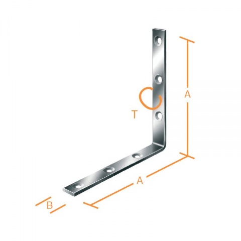 Vormann Γωνία Γαλβανιζέ 180 x 20 x 5mm