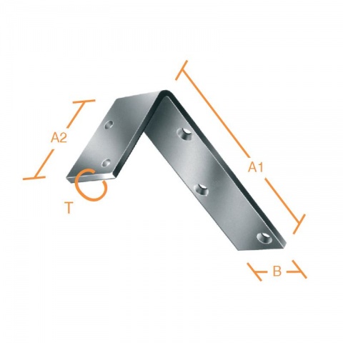 Vormann Γωνία Γαλβανιζέ 150 x 75 x 40 x 5mm
