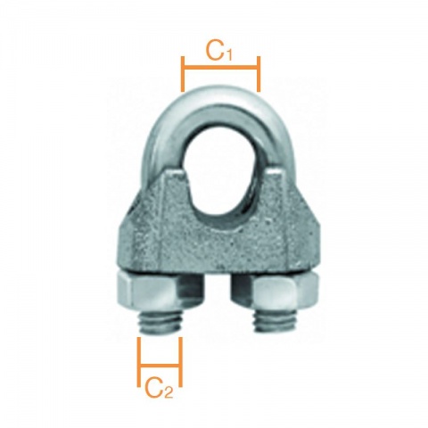 Vormann Σφιγκτήρας Γαλβανιζέ 8 x Μ6mm