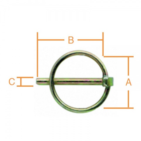 Vormann Ασφάλεια με Κρίκο 41 x 42 x 10mm