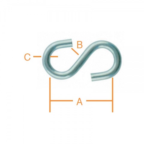 Vormann Γάντζος S Γαλβανιζέ 23.5 x 4 x 3mm