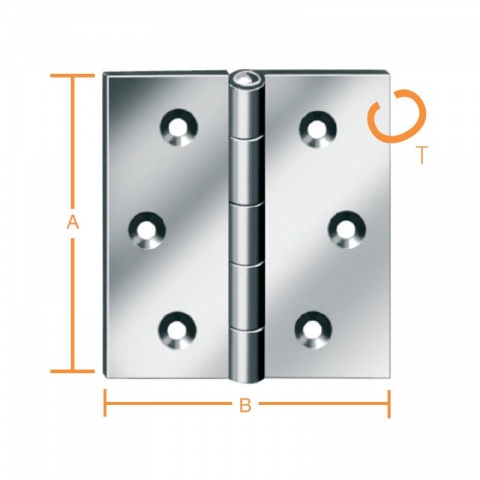 Vormann Μεντεσές Γαλβανιζέ 40 x 40 x 1mm 2 ΤΕΜ