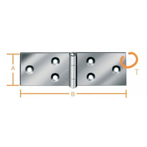 Vormann Μεντεσές Γαλβανιζέ 50 x 23 x 0.9mm
