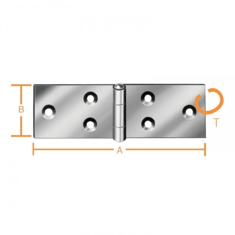 Vormann Hinges Galvanized T 120 x 33 x 1.4mm